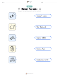 Roman Republic printable worksheet for kids