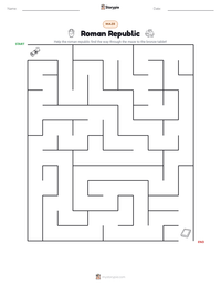 Roman Republic printable worksheet preview