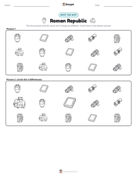 Roman Republic printable worksheet preview