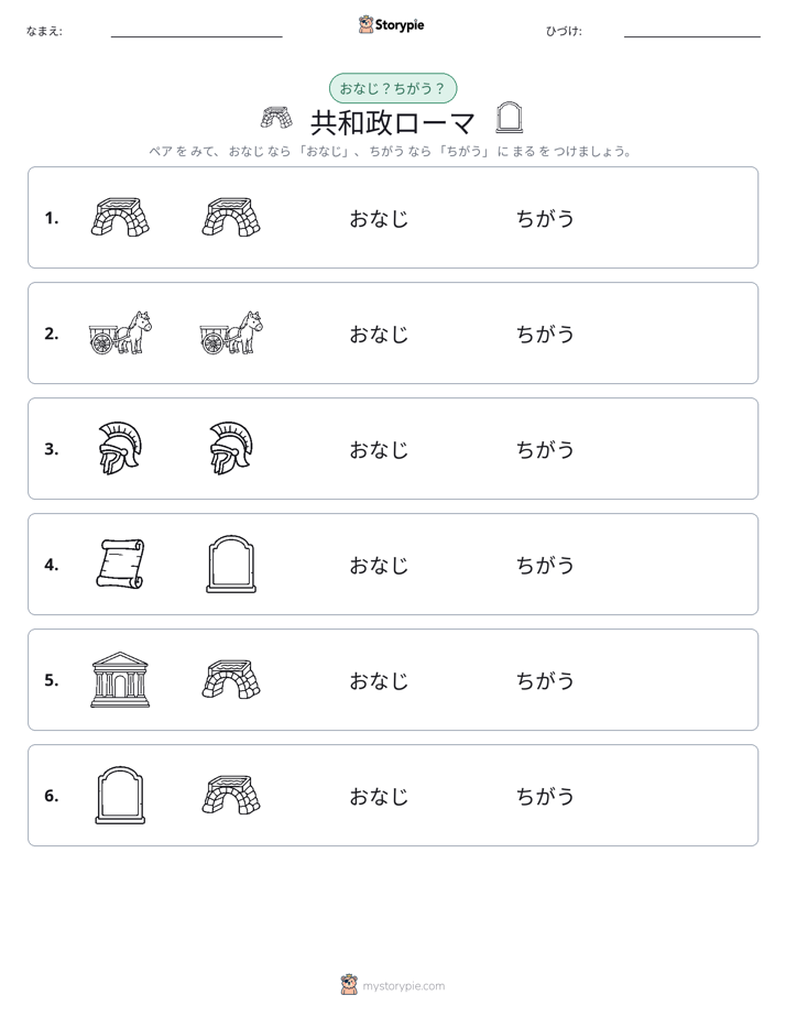 同じか違うか