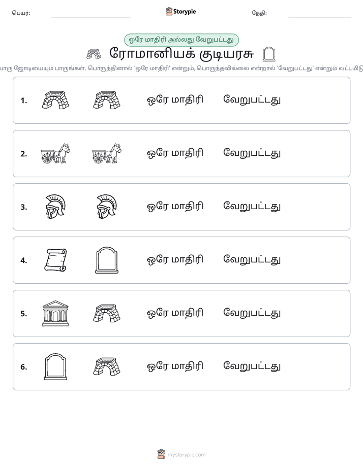 அதே அல்லது மாறுபட்டது