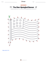 The Star-Spangled Banner printable worksheet preview