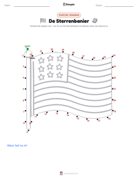 The Star-Spangled Banner afdrukbare werkblad voorbeeld