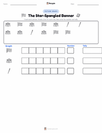 The Star-Spangled Banner printable worksheet preview