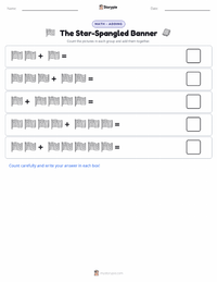 The Star-Spangled Banner printable worksheet preview