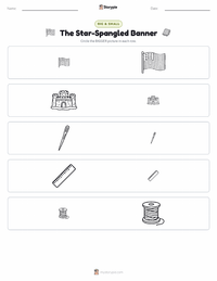The Star-Spangled Banner printable worksheet preview