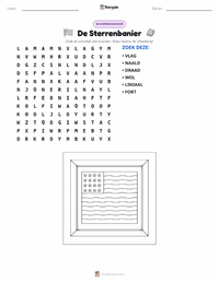 The Star-Spangled Banner afdrukbare werkblad voorbeeld