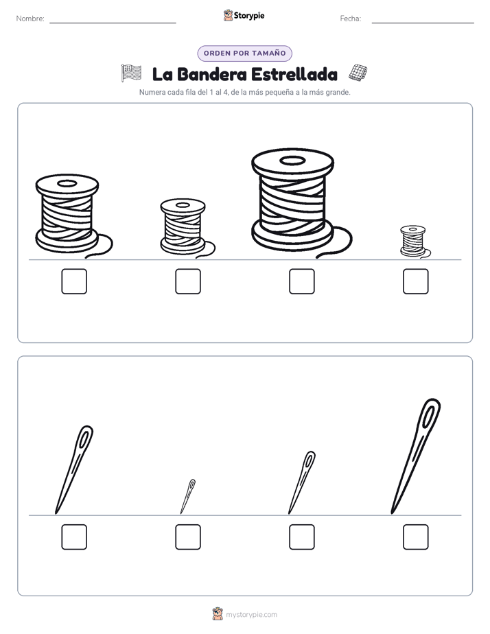 Orden de Tamaños