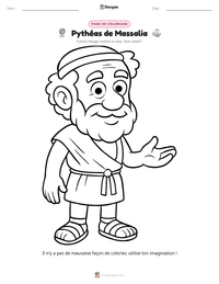 Aperçu de la feuille de travail imprimable Pythéas de Massalia