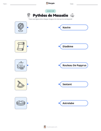 Aperçu de la feuille de travail imprimable Pythéas de Massalia