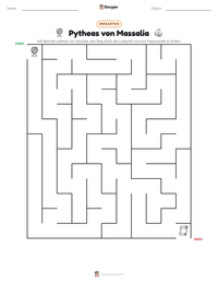 Pytheas von Massalia druckbare Arbeitsblatt Vorschau