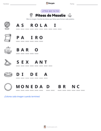Vista previa de la hoja de trabajo imprimible de Piteas de Masalia