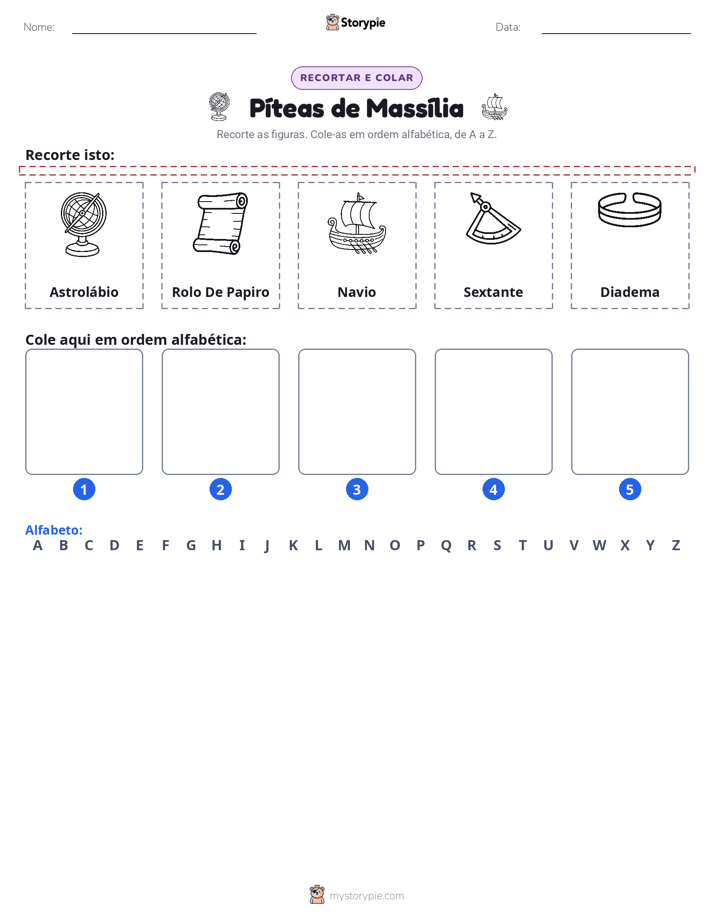 Recortar & Colar Alfabeto