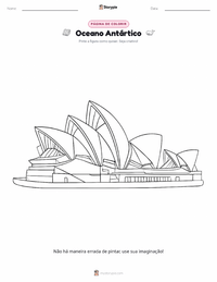 Página de colorir Oceano Austral para crianças