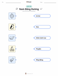 Tài liệu in sẵn Nam Đại Dương cho trẻ em