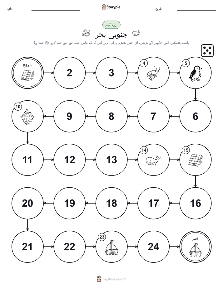رول اور منتقل کریں کھیل