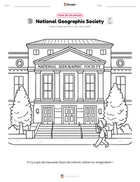 Aperçu de la feuille de travail imprimable National Geographic Society