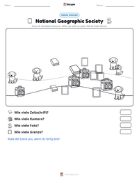 National Geographic Society druckbare Arbeitsblatt Vorschau