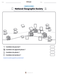 Aperçu de la feuille de travail imprimable National Geographic Society