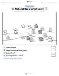 Anteprima della scheda stampabile di National Geographic Society