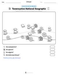 Podgląd drukowalnego arkusza ćwiczeń Towarzystwo National Geographic