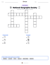Anteprima della scheda stampabile di National Geographic Society