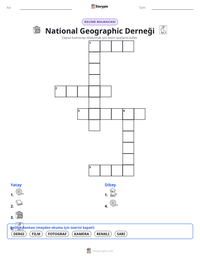 National Geographic Derneği yazdırılabilir çalışma sayfası önizlemesi