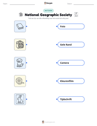 National Geographic Society afdrukbare werkblad voorbeeld