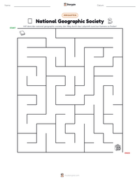 National Geographic Society druckbare Arbeitsblatt Vorschau