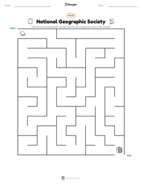 National Geographic Society printable worksheet preview
