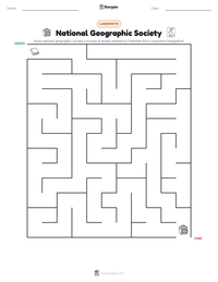 Anteprima della scheda stampabile di National Geographic Society