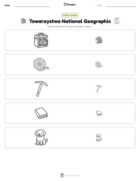 Podgląd drukowalnego arkusza ćwiczeń Towarzystwo National Geographic