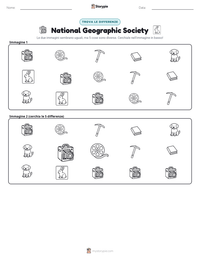 Anteprima della scheda stampabile di National Geographic Society