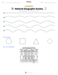 National Geographic Society afdrukbare werkblad voorbeeld