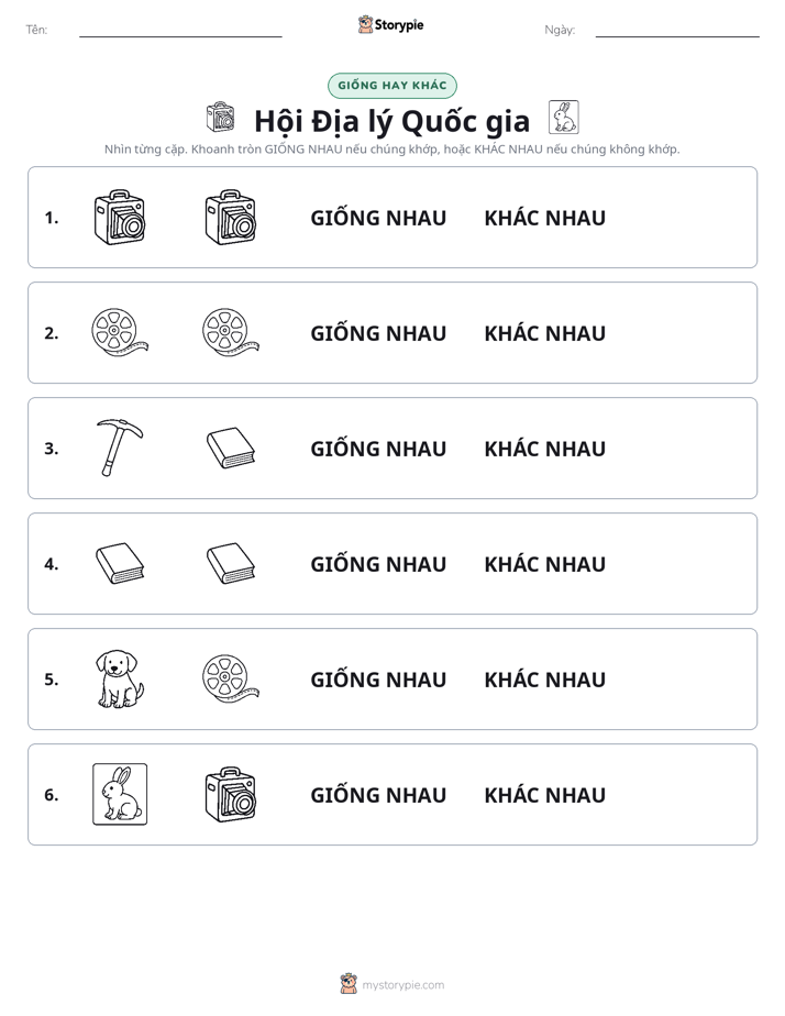 Giống Hay Khác