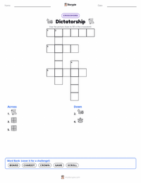 Dictatorship printable worksheet preview