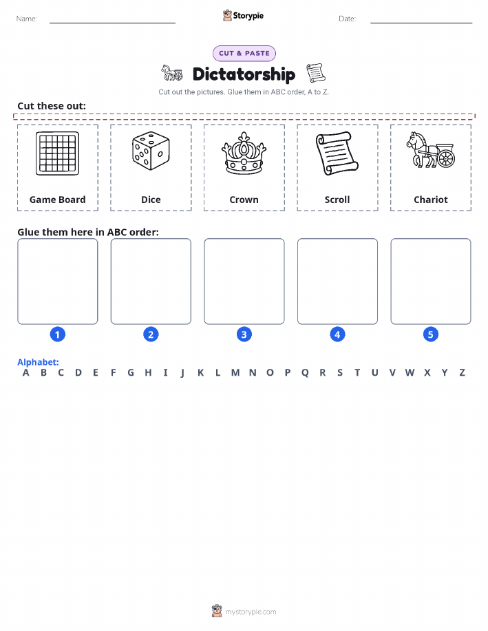 Cut & Paste Alphabet