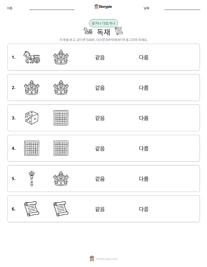 같은 것 또는 다른 것