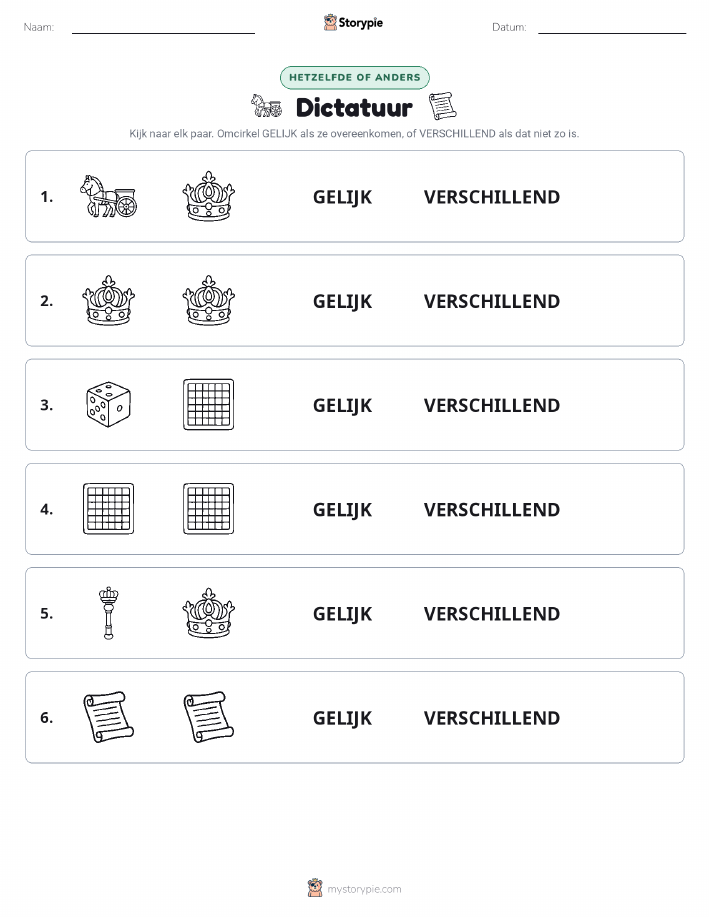 Zelfde of Verschillend