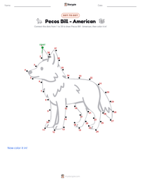 Pecos Bill - American printable worksheet preview