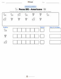 Anteprima della scheda stampabile di Pecos Bill - Americano