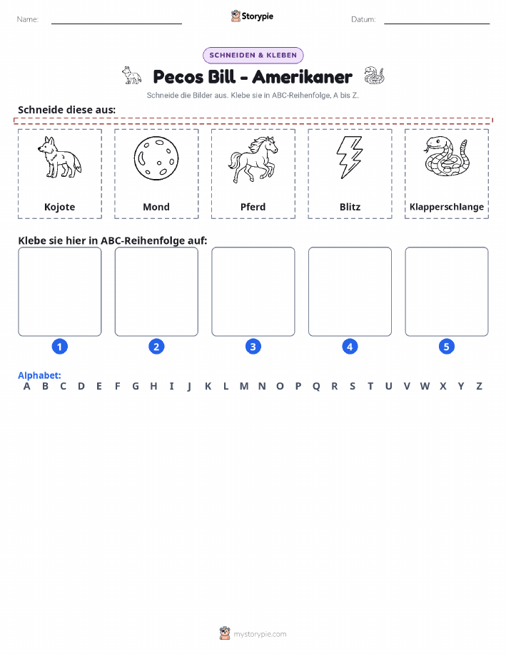 Schneiden & Einfügen Alphabet