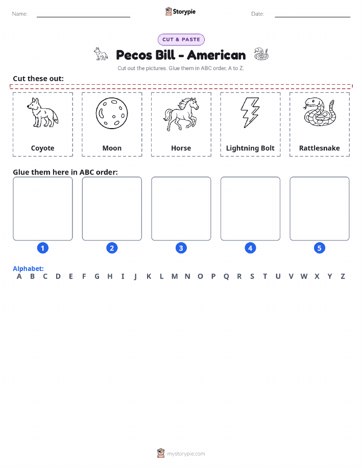 Cut & Paste Alphabet