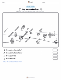 De Notenkraker (ballet) afdrukbare werkblad voorbeeld