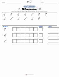 Vista previa de la hoja de trabajo imprimible de El cascanueces (ballet)