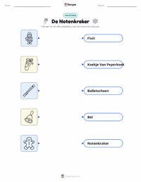 De Notenkraker (ballet) afdrukbare werkblad voor kinderen