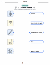 Folha de atividades imprimível O Quebra-Nozes (balé) para crianças