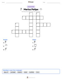 Marius Petipa printable worksheet preview