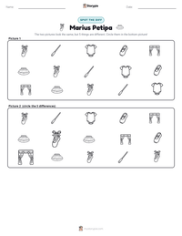 Marius Petipa printable worksheet preview