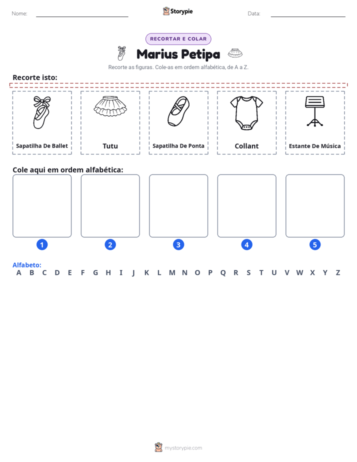 Recortar & Colar Alfabeto